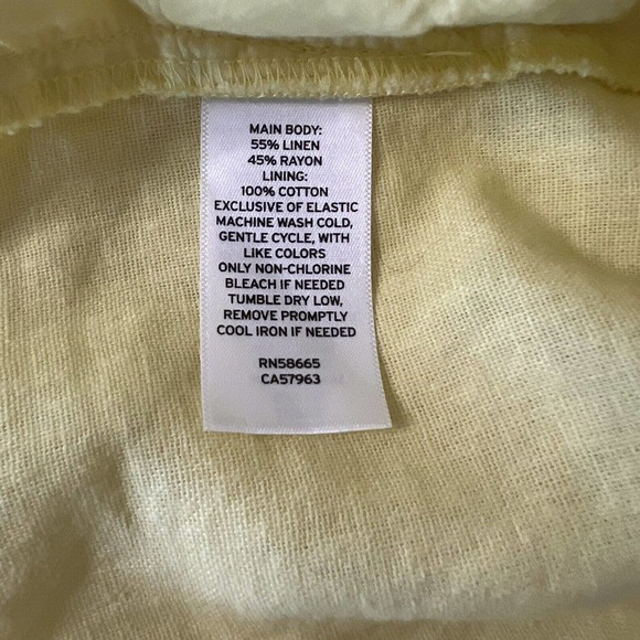 Nordstrom BP Shirt Womens Large Yellow Sleeveless Square Neck Pullover - Picture 7 of 10